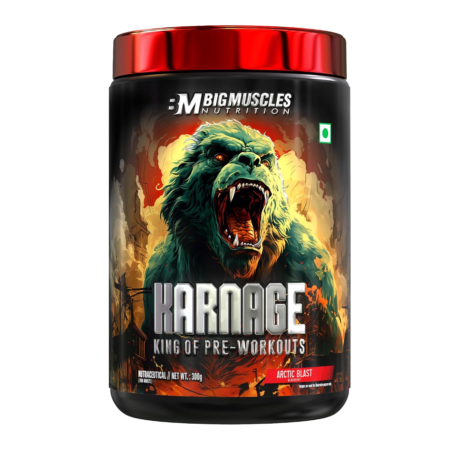 BIG MUSCLE KARNAGE PRE 60 SER. 300 GM