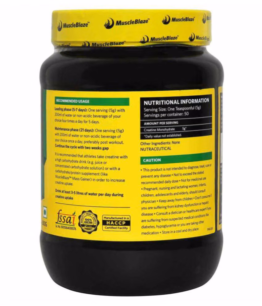 MUSCLE BLAZE CREATINE 250 GM