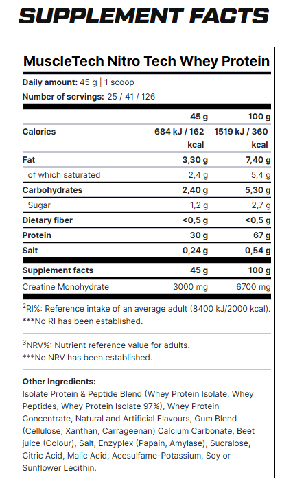 MUSCLETECH RIPPED WHEY 1.8 KG view 3
